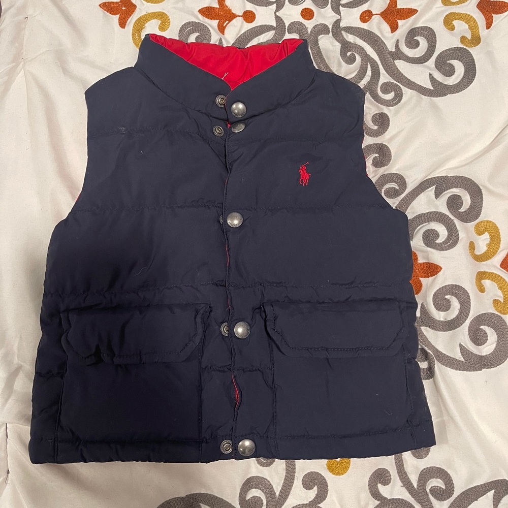 Reversible Polo baby boys vest